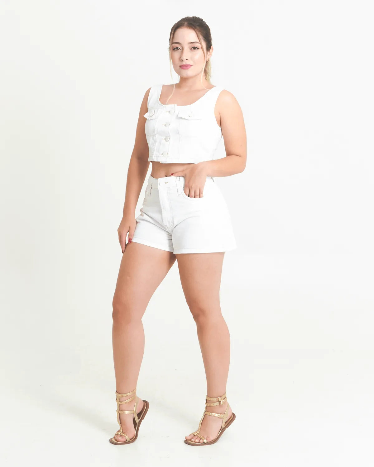 SHORT CARINHOSO 1000113938 BRANCO 46