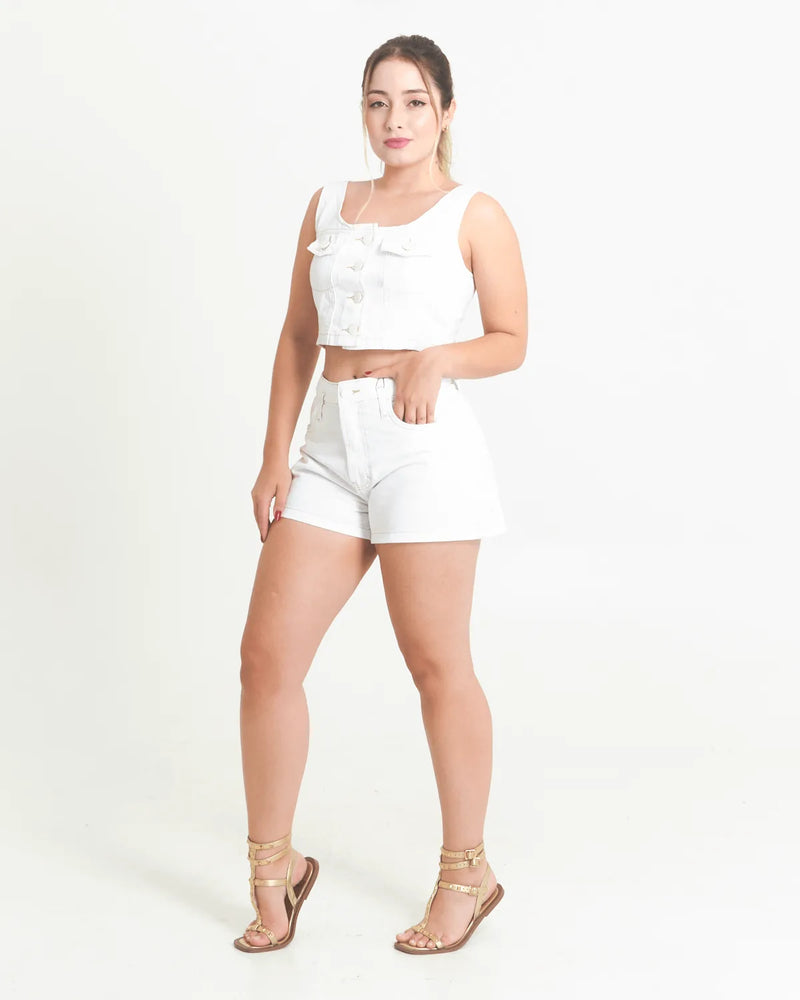 SHORT CARINHOSO 1000113938 BRANCO 46