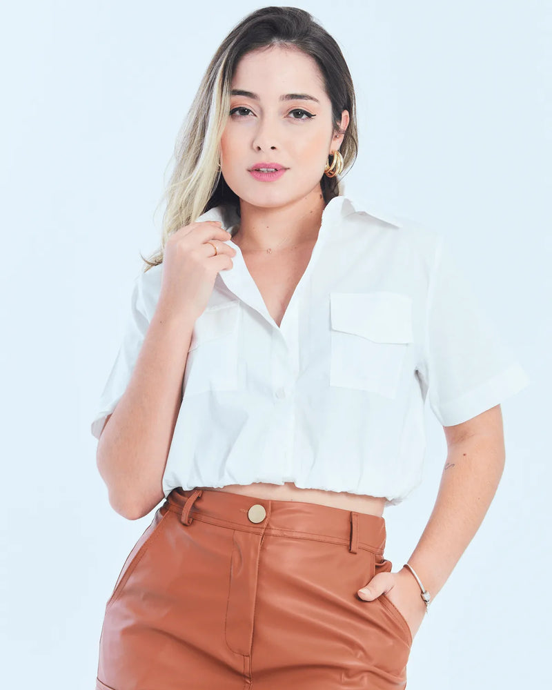 CAMISA KESSES KE11608 BRANCO P