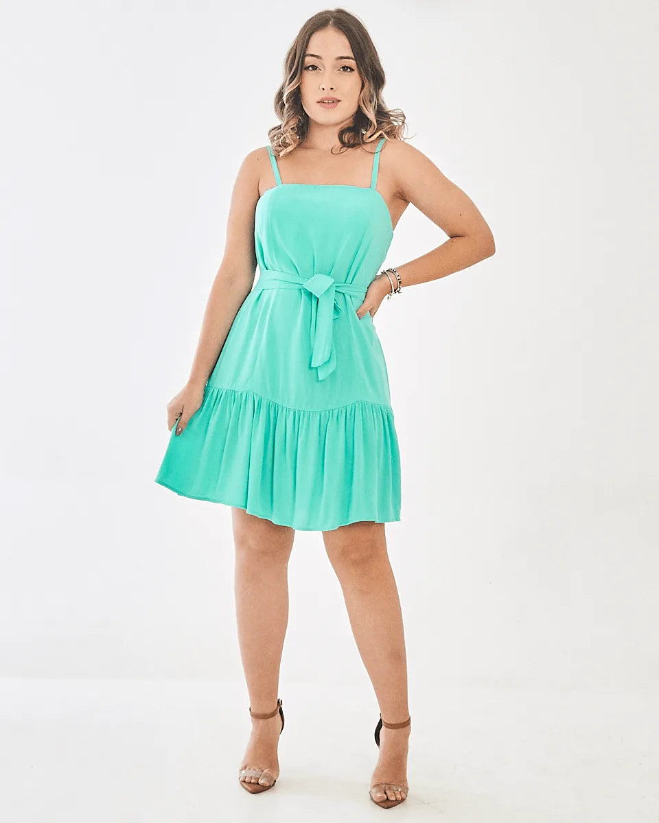 VESTIDO SAFIRA ALCA/LISO