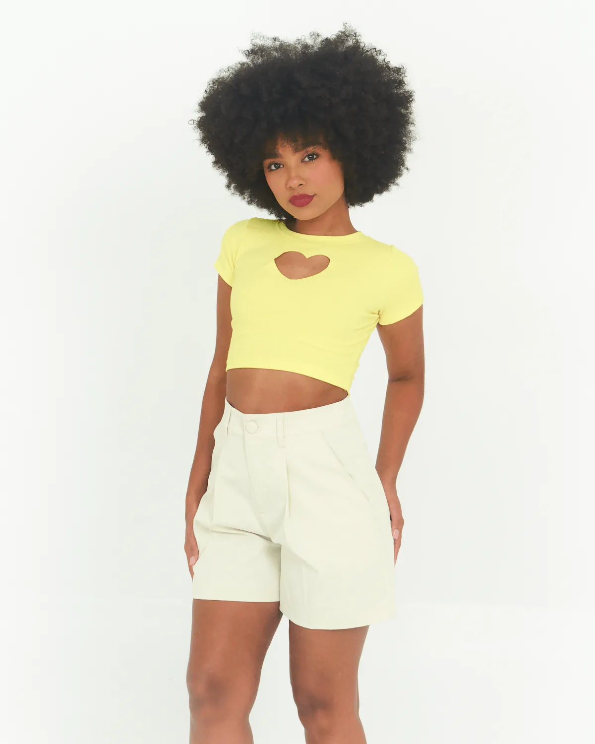 CROPPED GROOVY 31004 AMARELO FLUOR P