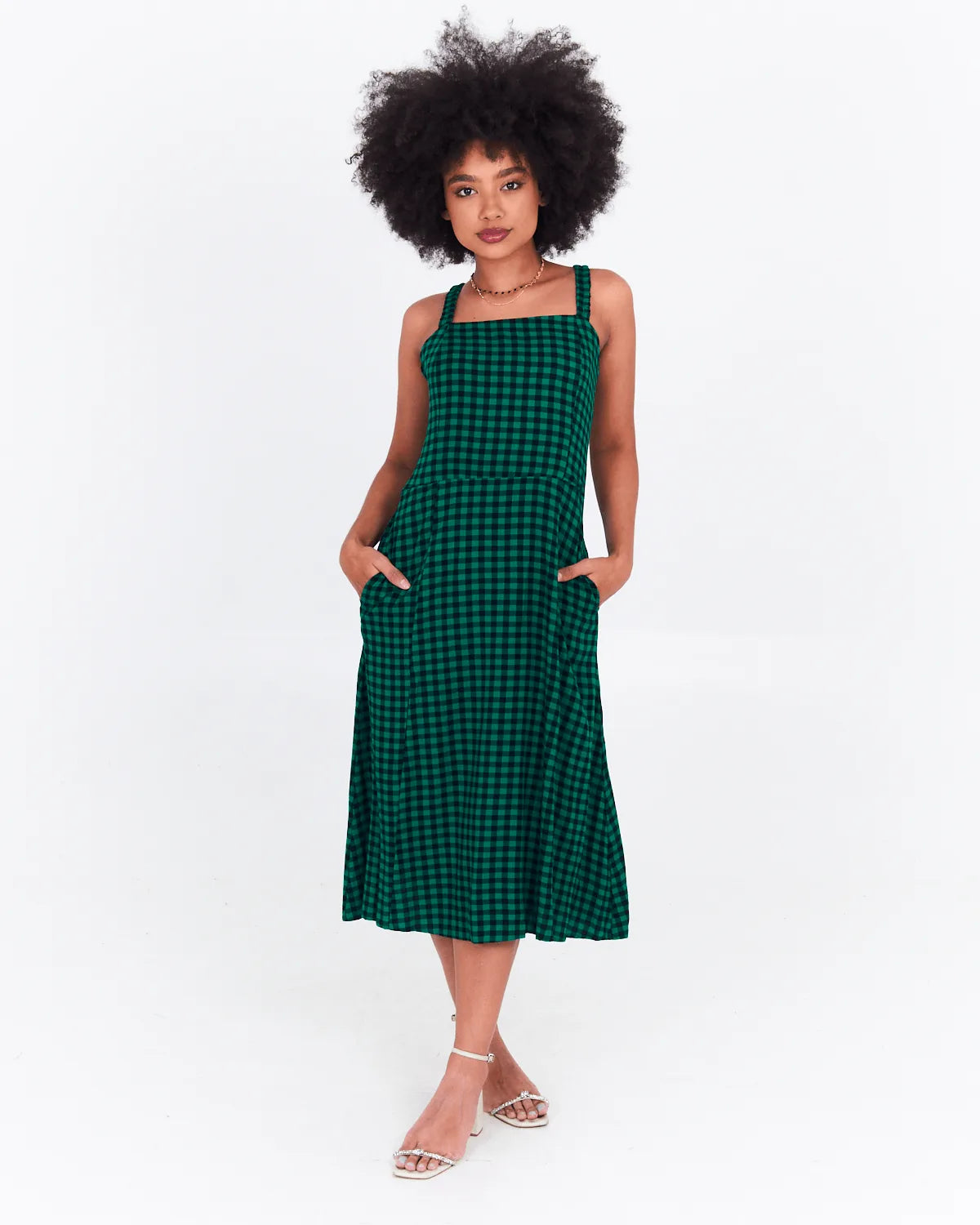 VESTIDO SAFIRA MIDI/ALCA/BOLSO